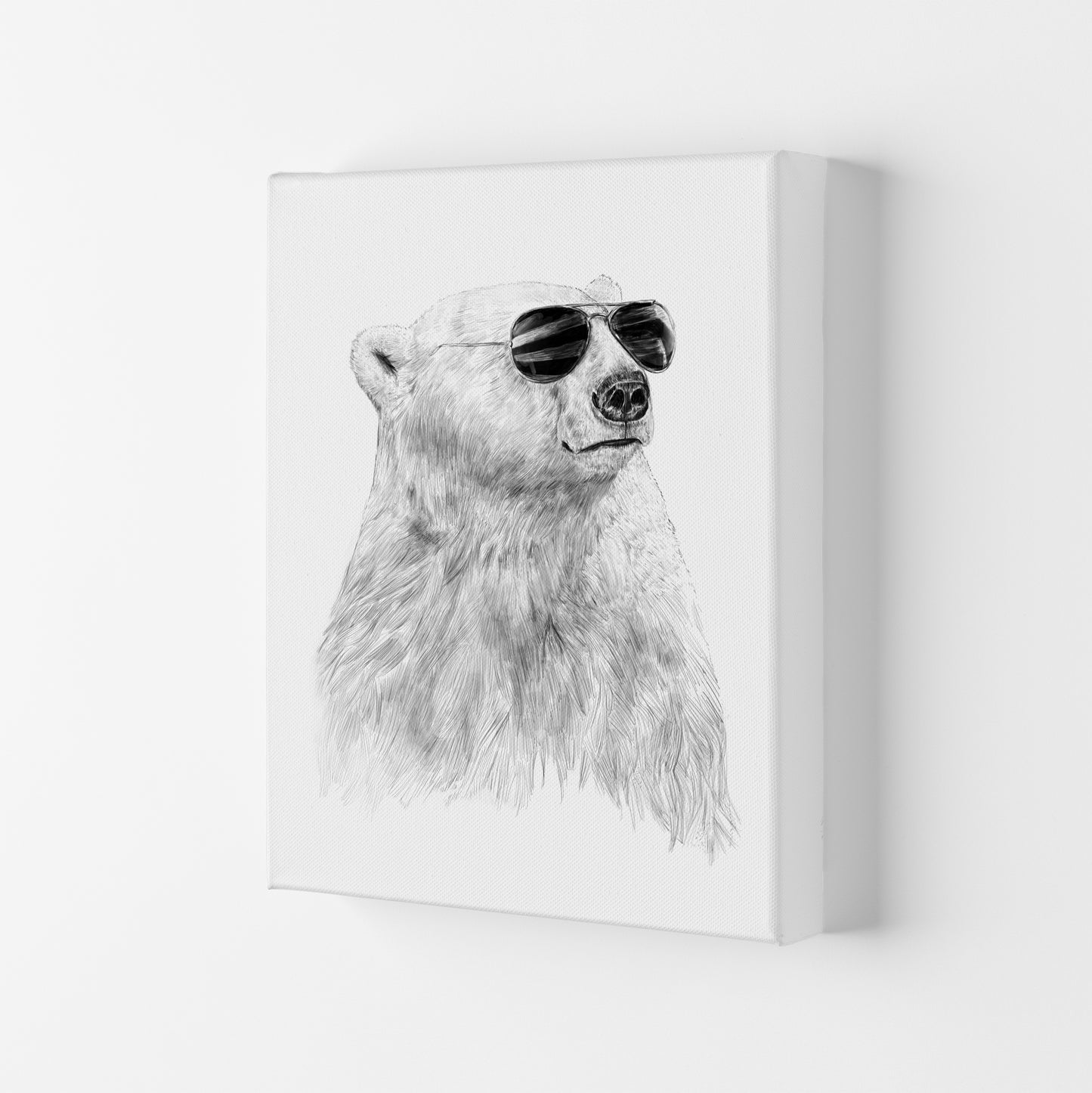 Don't Let The Sun Go Down Bear Animal Art Print by Balaz Solti Canvas