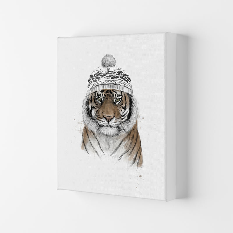 Siberian Tiger Animal Art Print by Balaz Solti Canvas