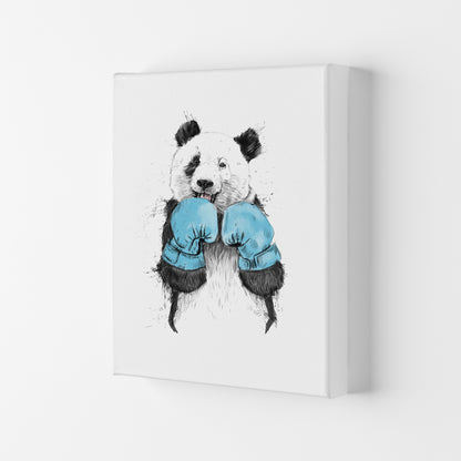 The Winner Boxing Panda Animal Art Print by Balaz Solti Canvas