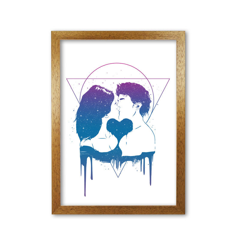Cosmic Love Art Print by Balaz Solti Oak Grain
