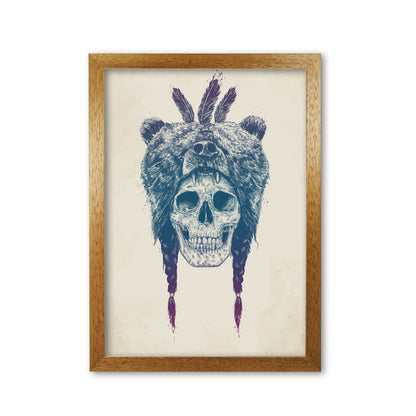 Dead Shaman Gothic Art Print by Balaz Solti Oak Grain