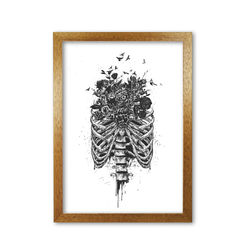 New Life Gothic Art Print by Balaz Solti Oak Grain