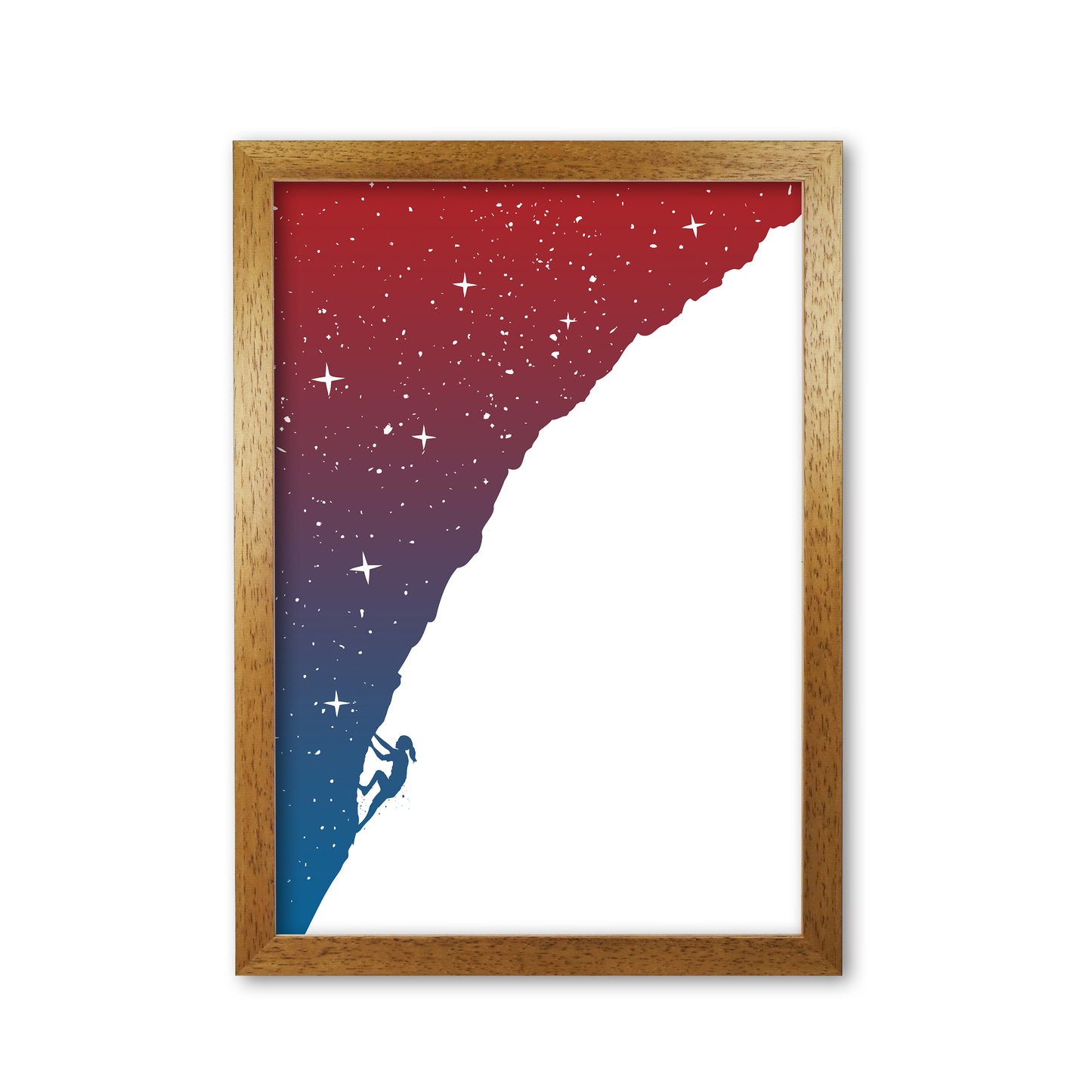 Night Climber Colour Art Print by Balaz Solti Oak Grain