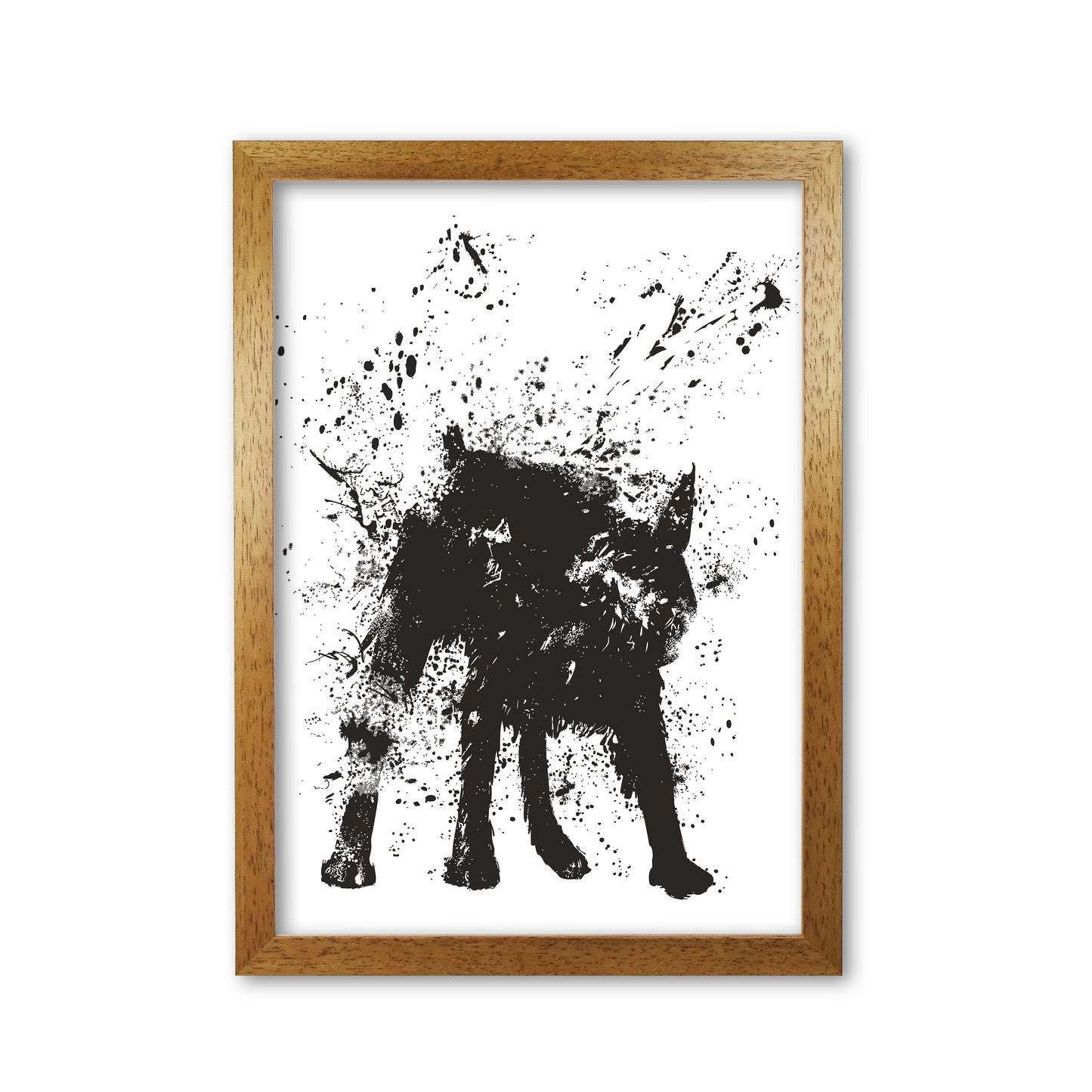 Wet Dog Animal Art Print by Balaz Solti Oak Grain