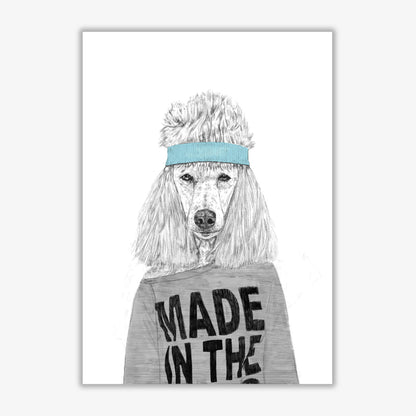 80's Bitch Dog Animal Modern Art Print by Balaz Solti Print Only