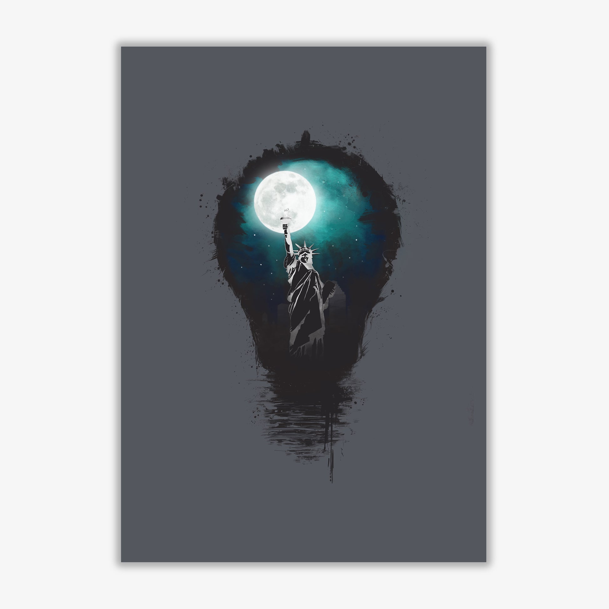 Big City Lights Art Print by Balaz Solti Print Only