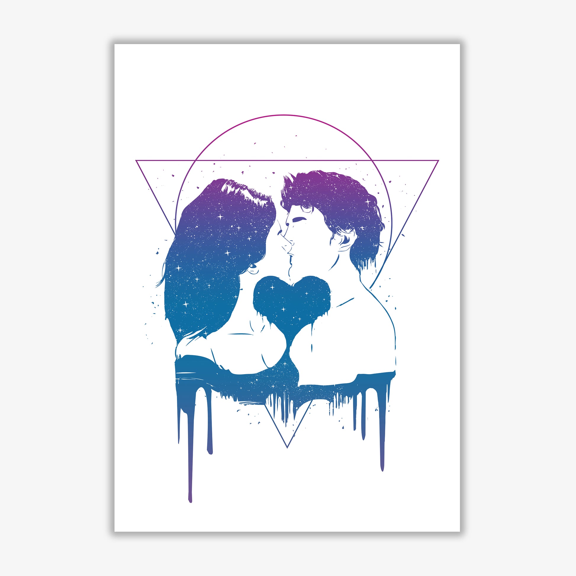 Cosmic Love Art Print by Balaz Solti Print Only