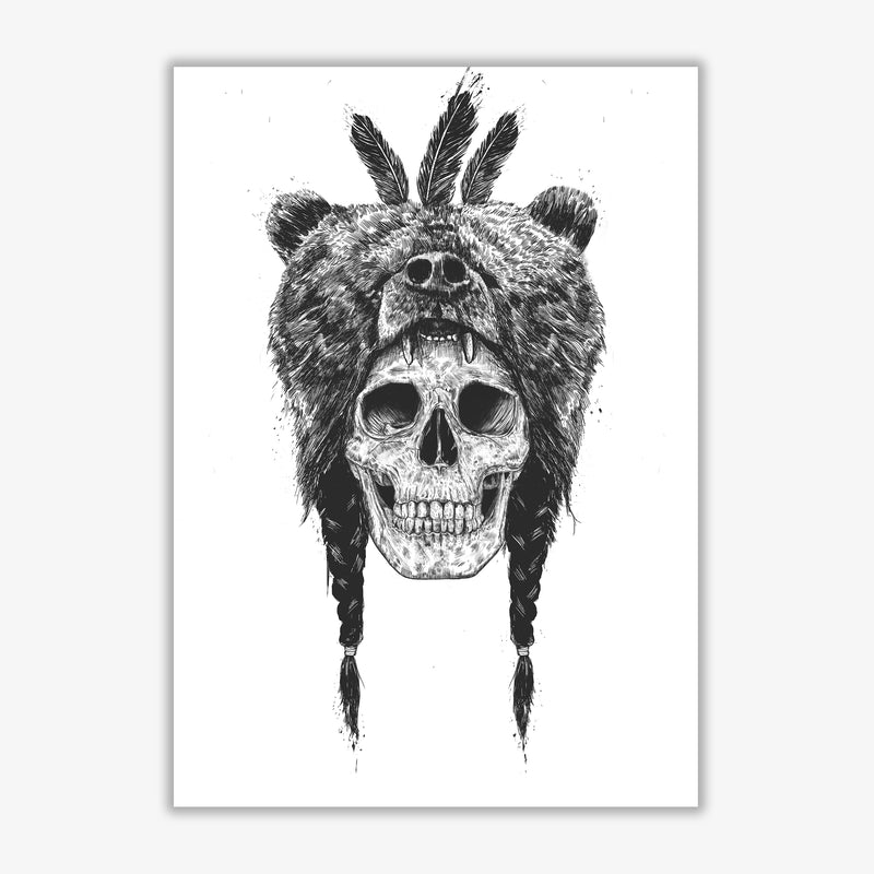 Dead Shaman B&W Gothic Art Print by Balaz Solti Print Only