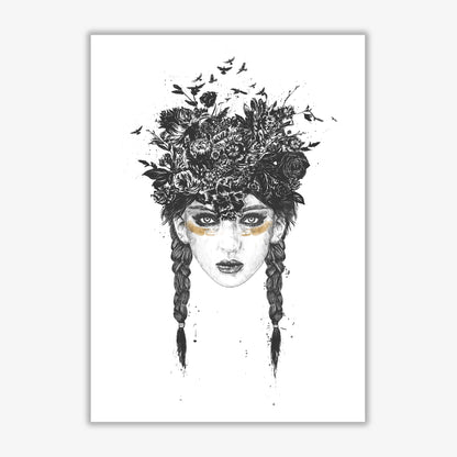 Summer Queen B&W Art Print by Balaz Solti Print Only
