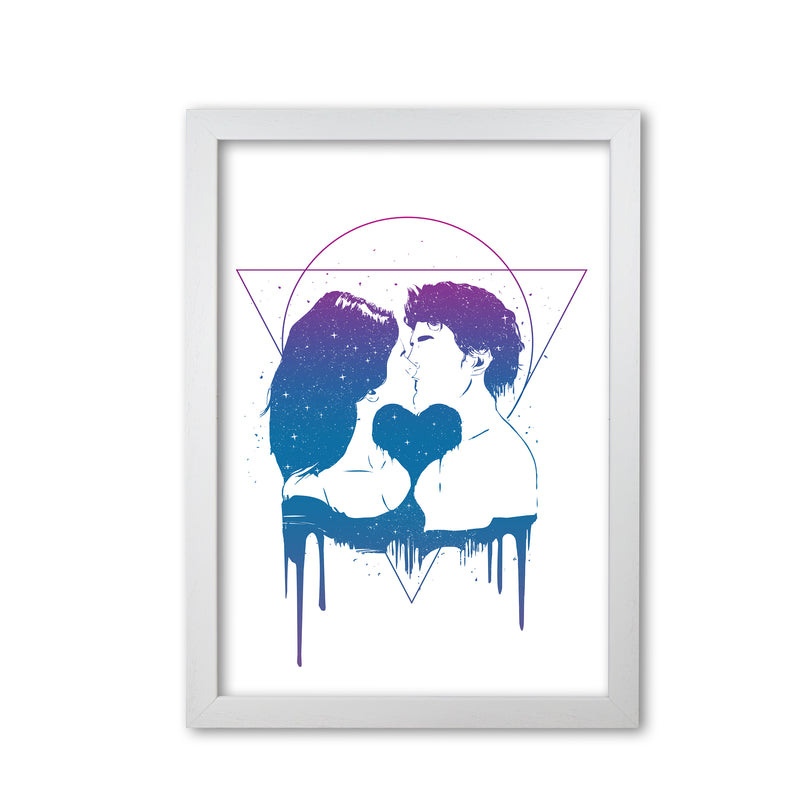 Cosmic Love Art Print by Balaz Solti White Grain