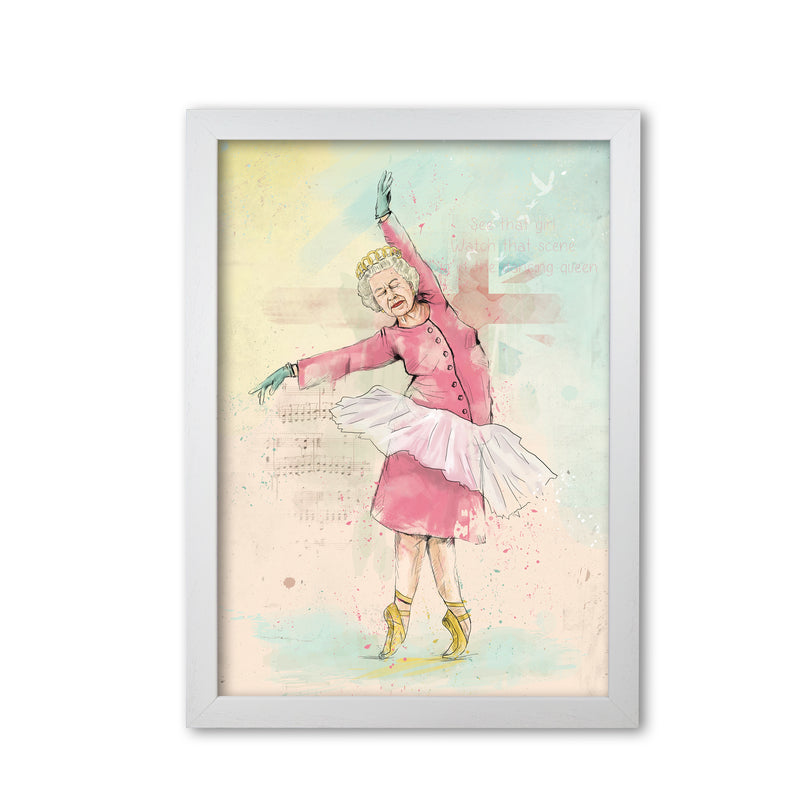 Dancing Queen Art Print by Balaz Solti White Grain