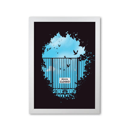 Heavens Door Art Print by Balaz Solti White Grain
