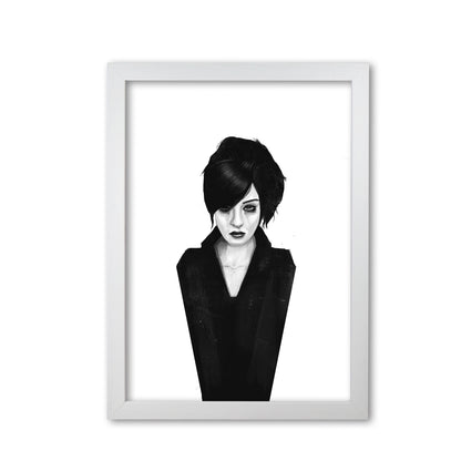 The Widow Art Print by Balaz Solti White Grain