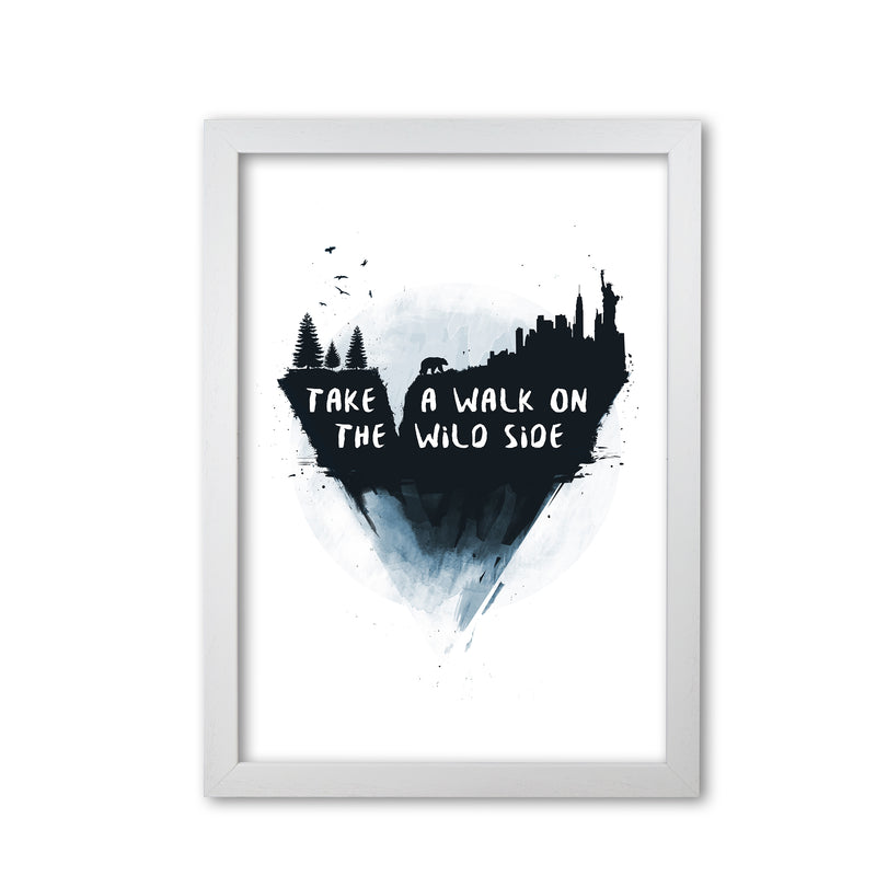 Walk On The Wild Side Art Print by Balaz Solti White Grain