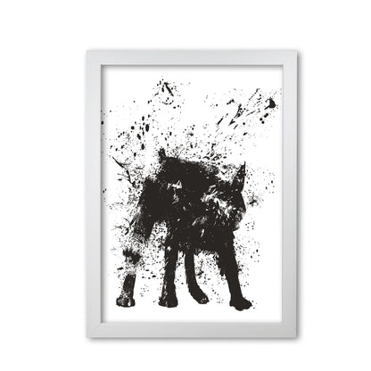 Wet Dog Animal Art Print by Balaz Solti White Grain