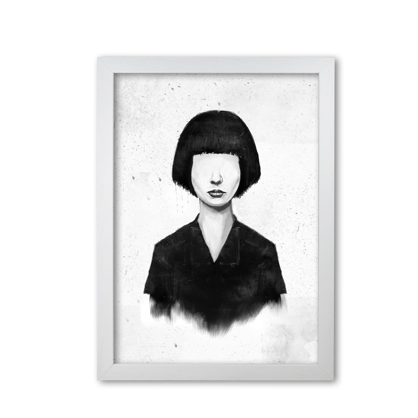What You See Is What You Get Art Print by Balaz Solti White Grain