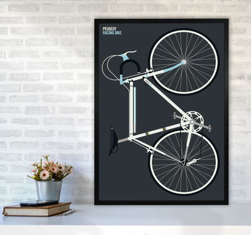 Peugeot Full Art Print by Bo Lundberg A1 White Frame