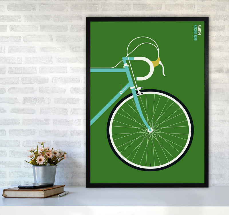 Icons Bianchi Front Art Print by Bo Lundberg A1 White Frame