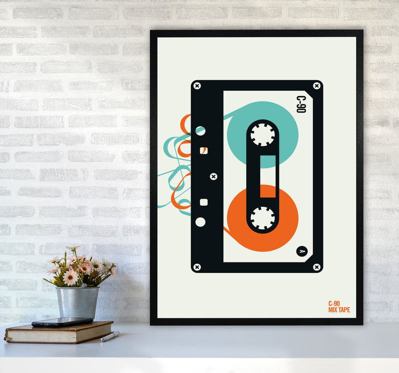 Icons Mixtape Art Print by Bo Lundberg A1 White Frame