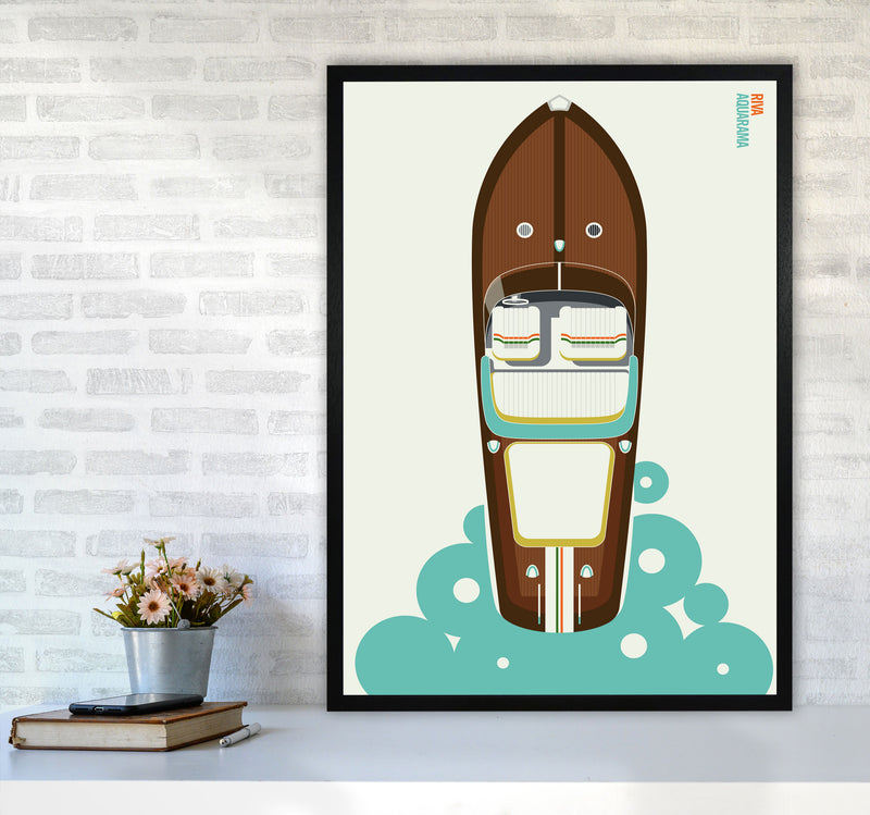 Icons Riva Art Print by Bo Lundberg A1 White Frame