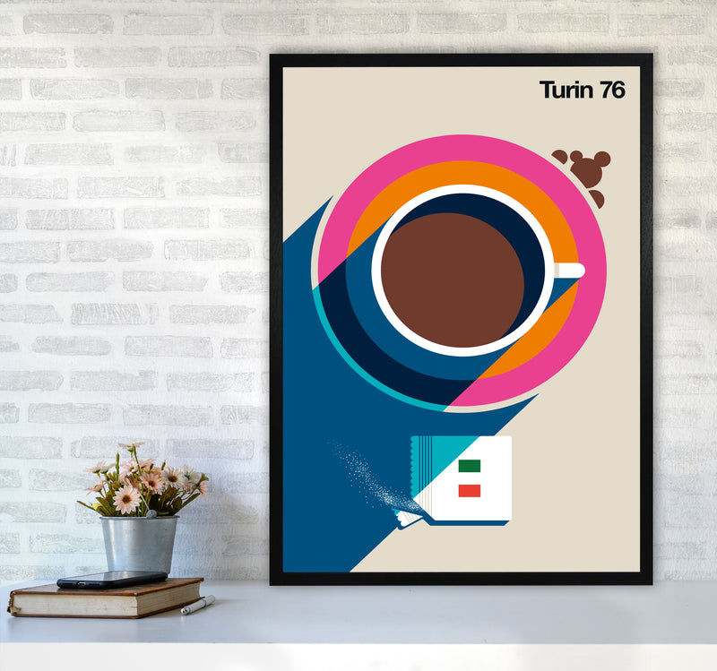 Turin 76 Art Print by Bo Lundberg A1 White Frame