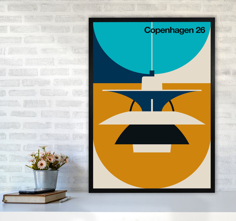 Copenhagen 26 Art Print by Bo Lundberg A1 White Frame