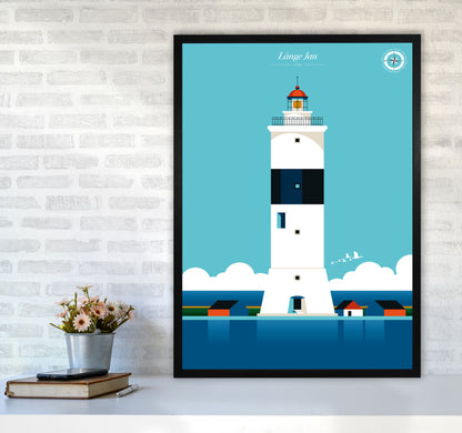 Långe Jan Art Print by Bo Lundberg A1 White Frame