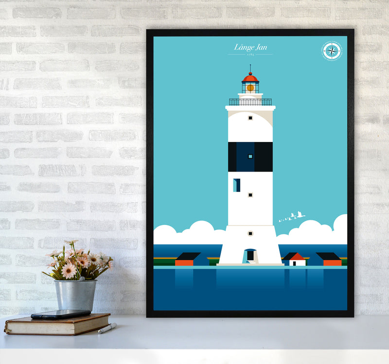 Långe Jan Art Print by Bo Lundberg A1 White Frame