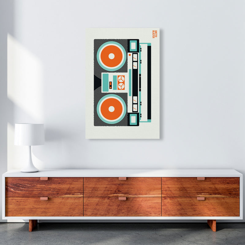 Icons Ghetto Blaster Art Print by Bo Lundberg A1 Canvas