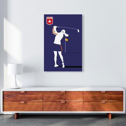 Golf Blue Art Print by Bo Lundberg A1 Canvas