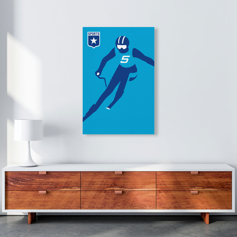 Slalom Art Print by Bo Lundberg A1 Canvas