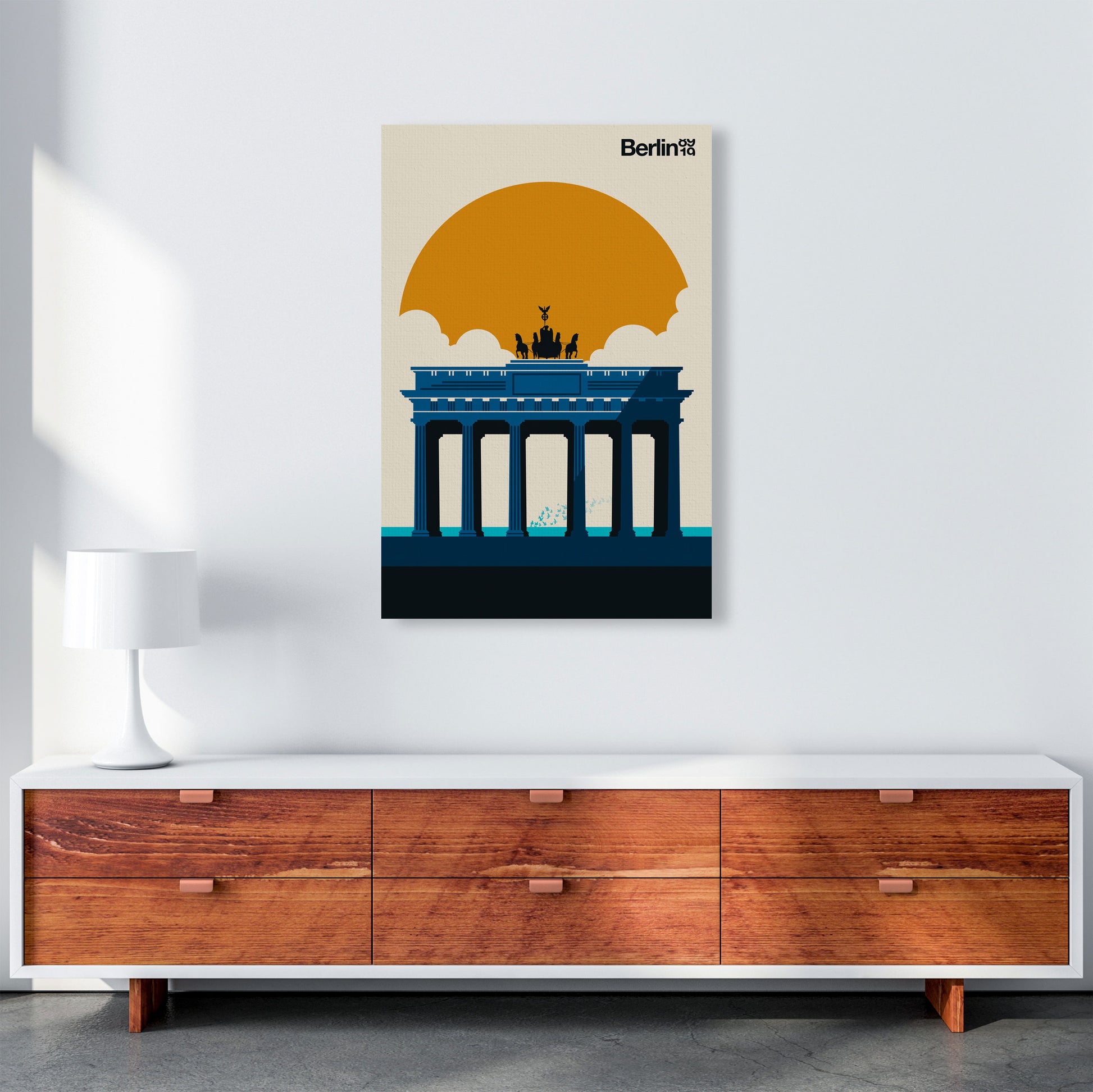 Berlin 89 19 Art Print by Bo Lundberg A1 Canvas