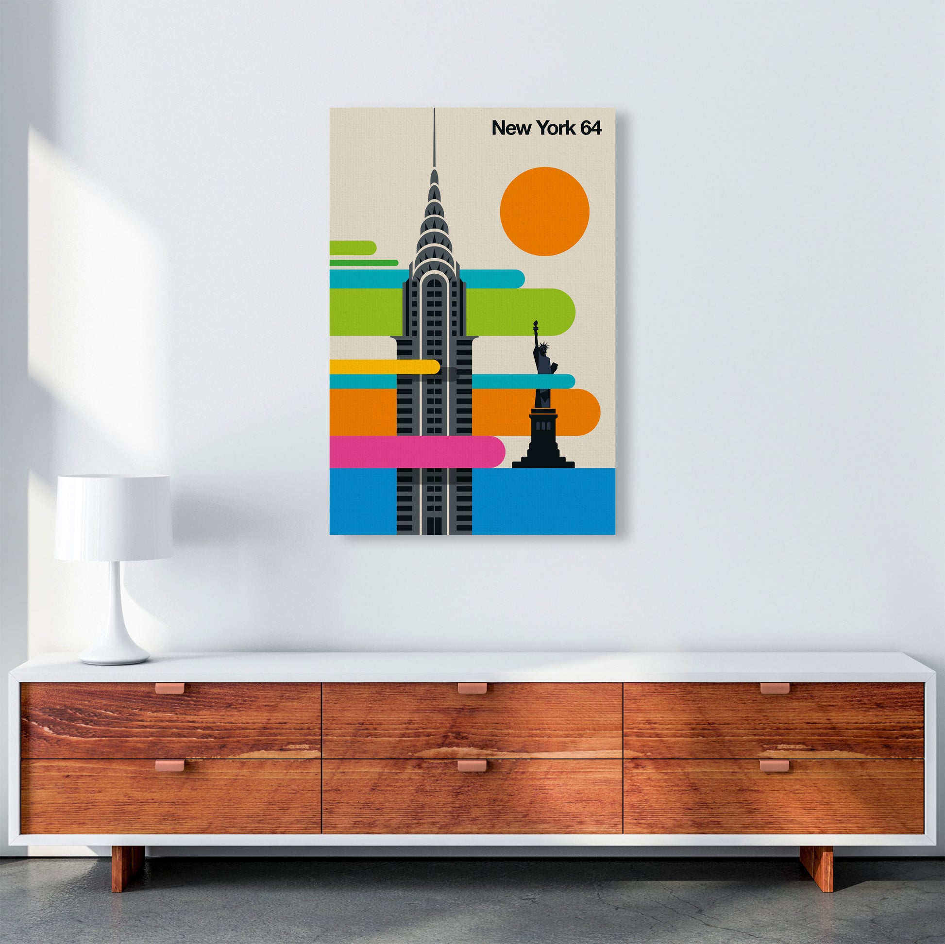 New York 64 Art Print by Bo Lundberg A1 Canvas