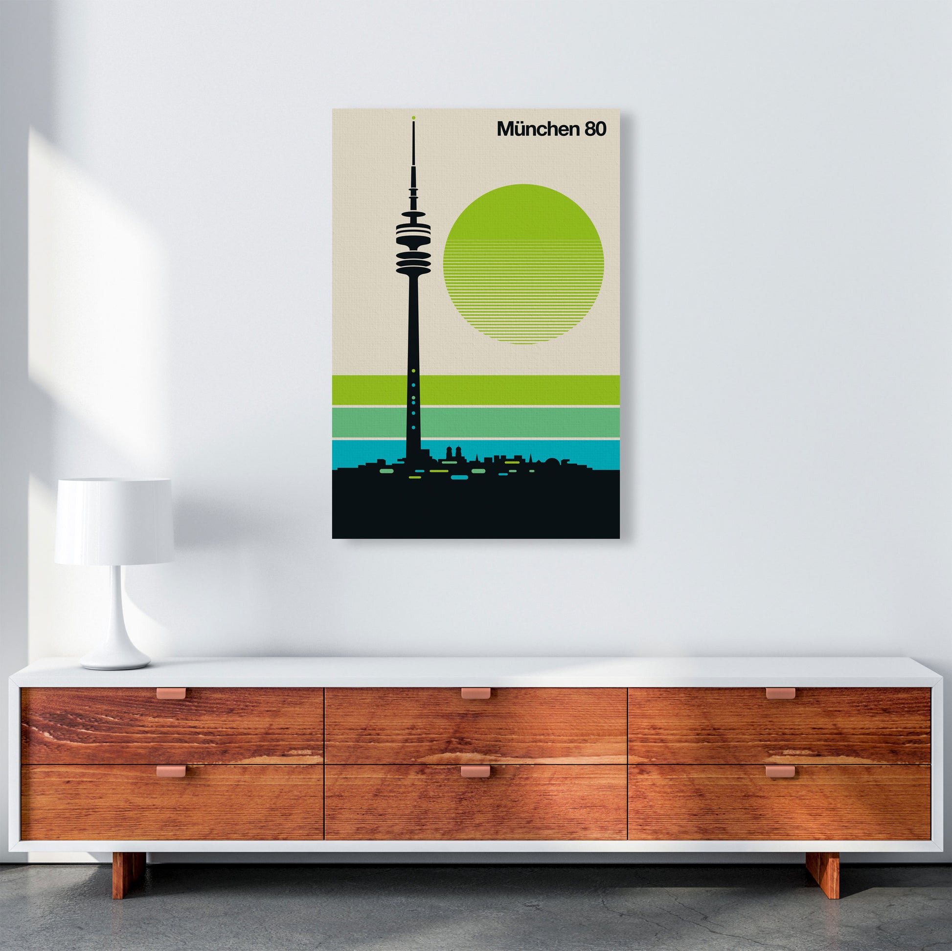 München 80 Art Print by Bo Lundberg A1 Canvas