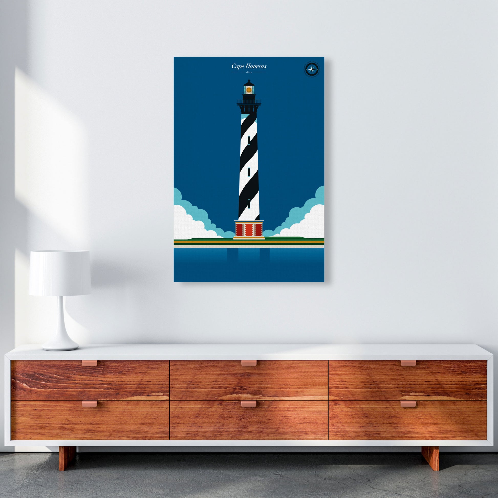 Cape Hatteras Art Print by Bo Lundberg A1 Canvas