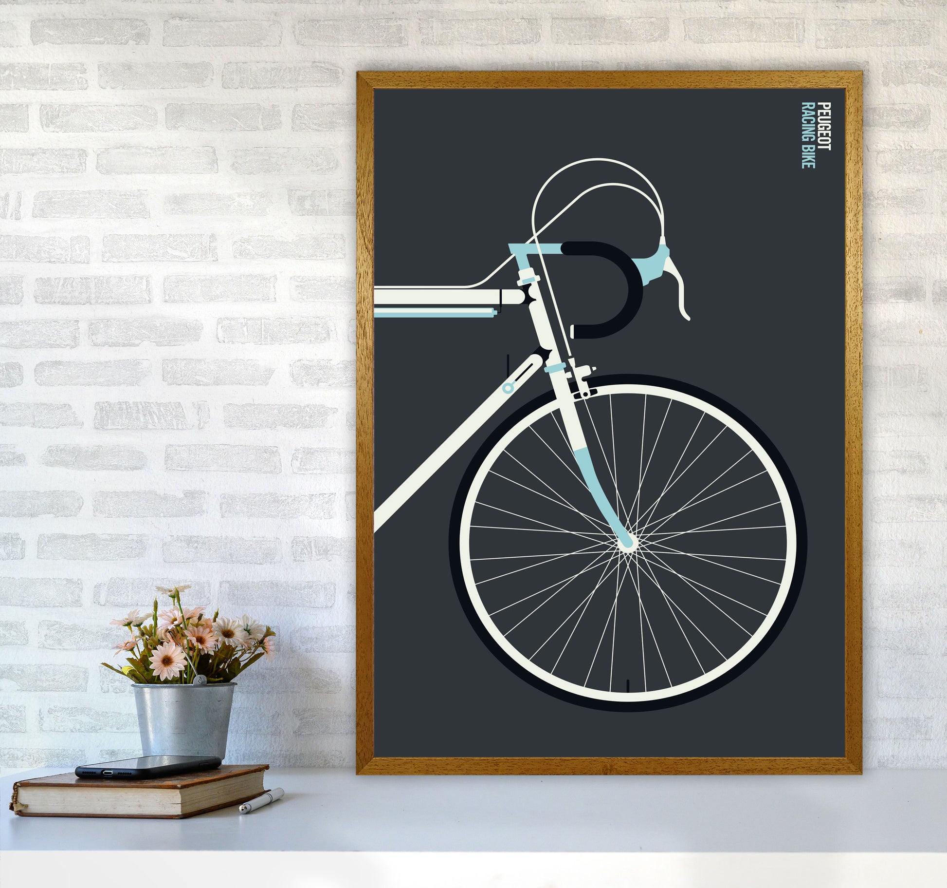Peugeot front Art Print by Bo Lundberg A1 Print Only