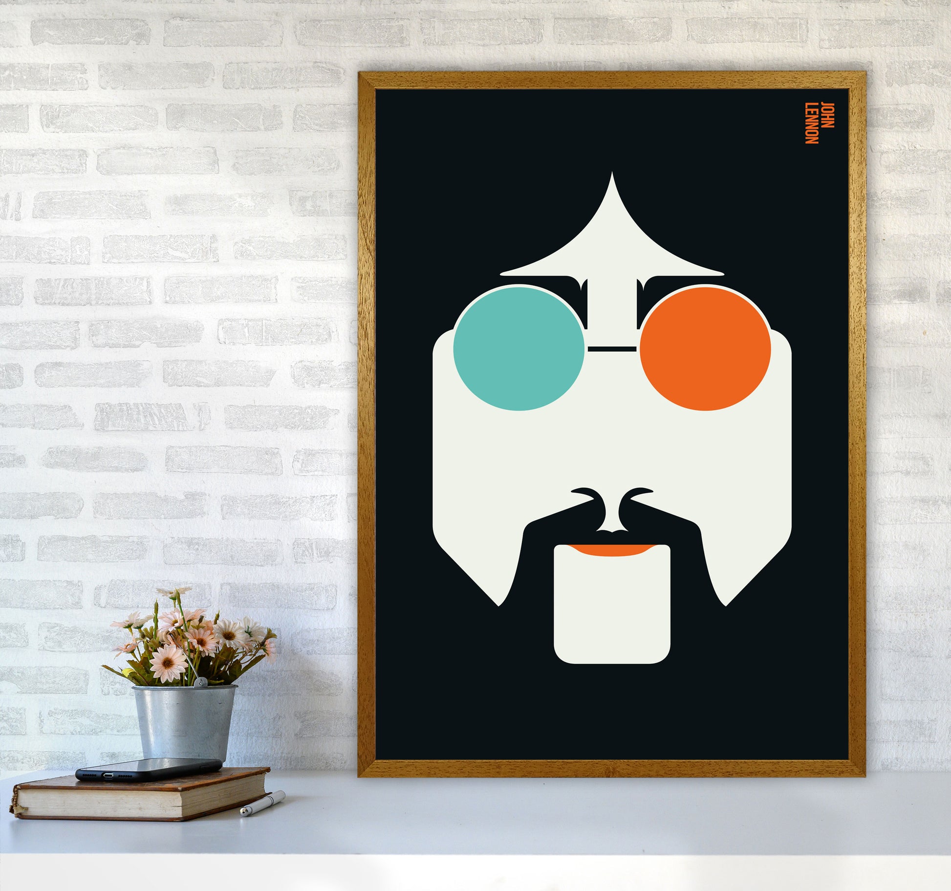 Icons John Lennon Art Print by Bo Lundberg A1 Print Only