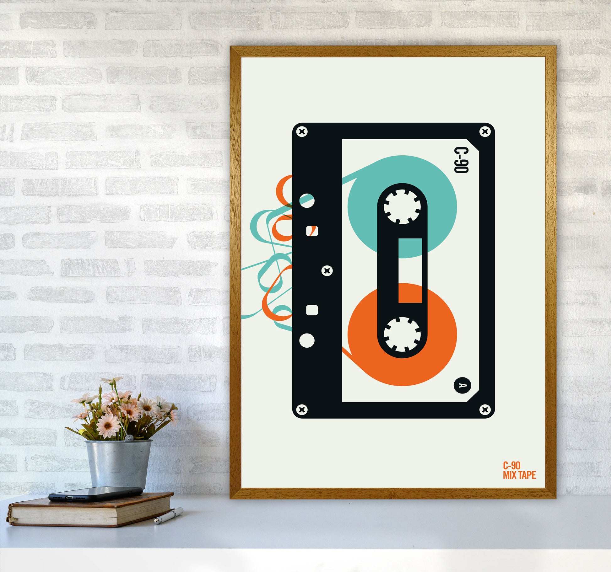 Icons Mixtape Art Print by Bo Lundberg A1 Print Only