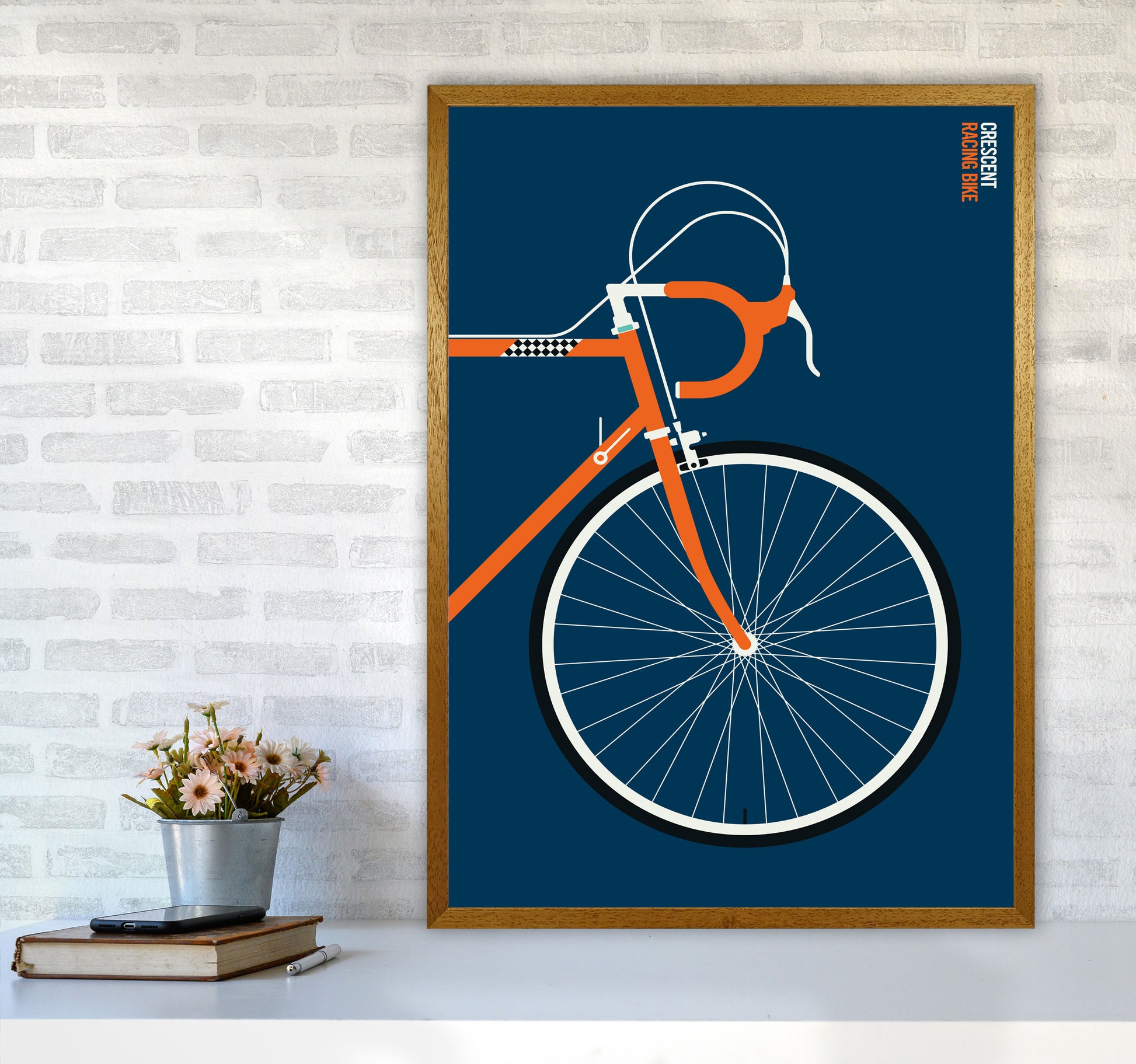 Icons Crescent Front Art Print by Bo Lundberg A1 Print Only