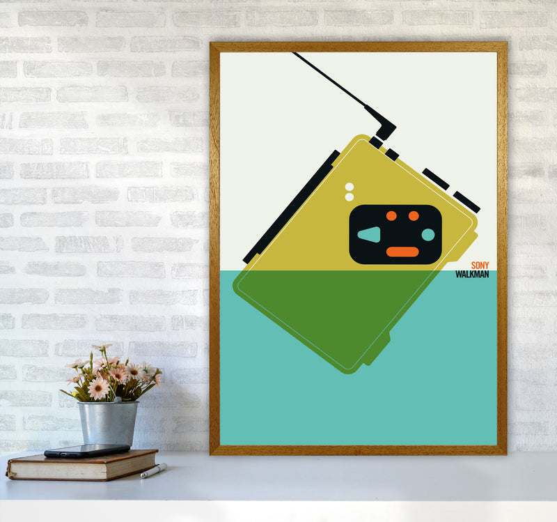 Icons Walkman Art Print by Bo Lundberg A1 Print Only
