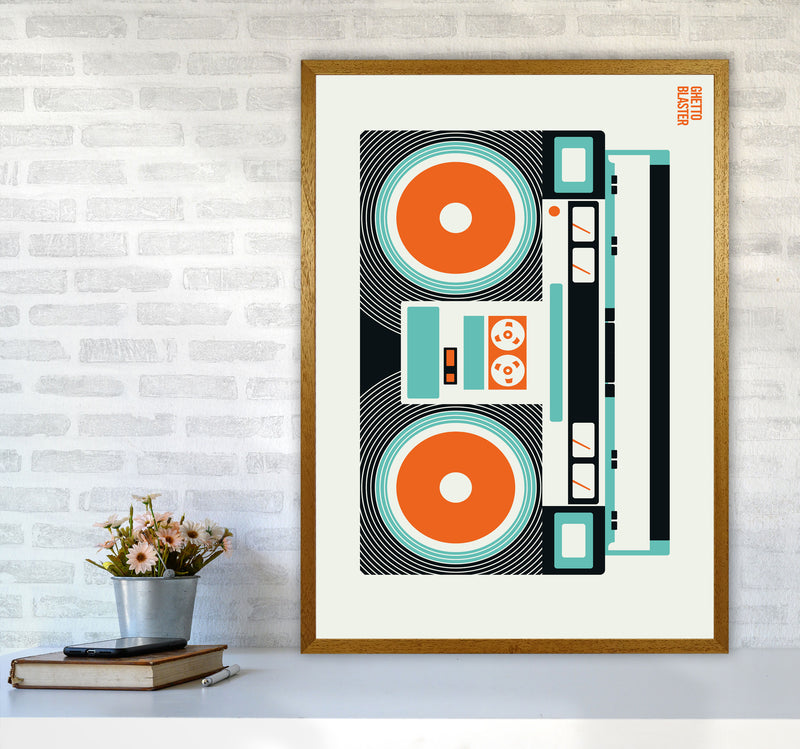 Icons Ghetto Blaster Art Print by Bo Lundberg A1 Print Only
