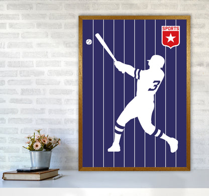 Baseball Art Print by Bo Lundberg A1 Print Only