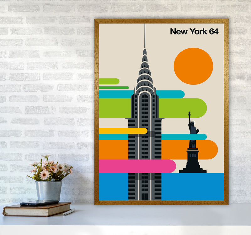 New York 64 Art Print by Bo Lundberg A1 Print Only