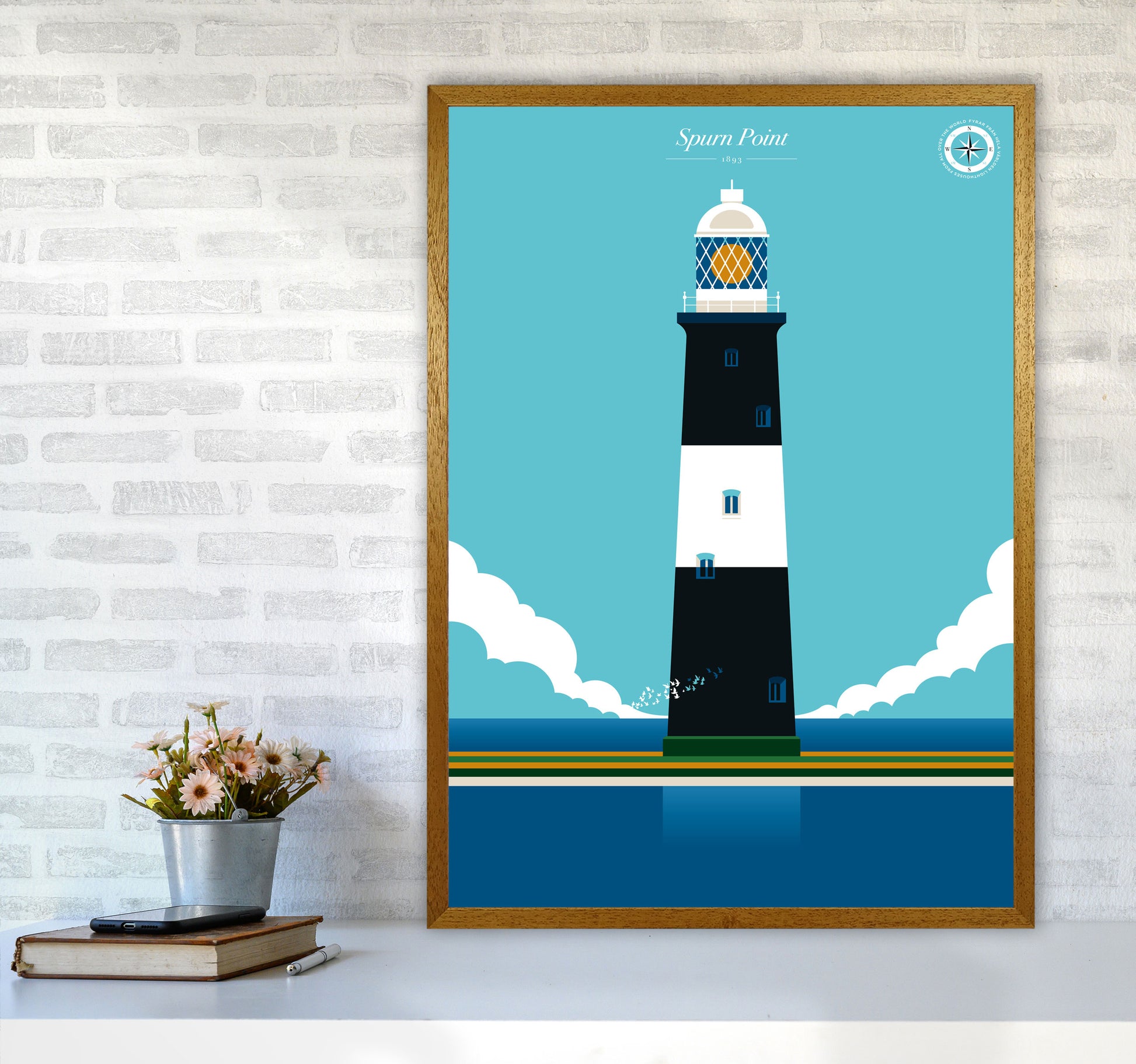 Spurn Point Art Print by Bo Lundberg A1 Print Only