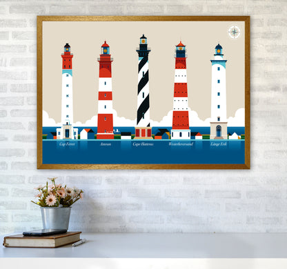 Lighthouse Island 150 Art Print by Bo Lundberg A1 Print Only