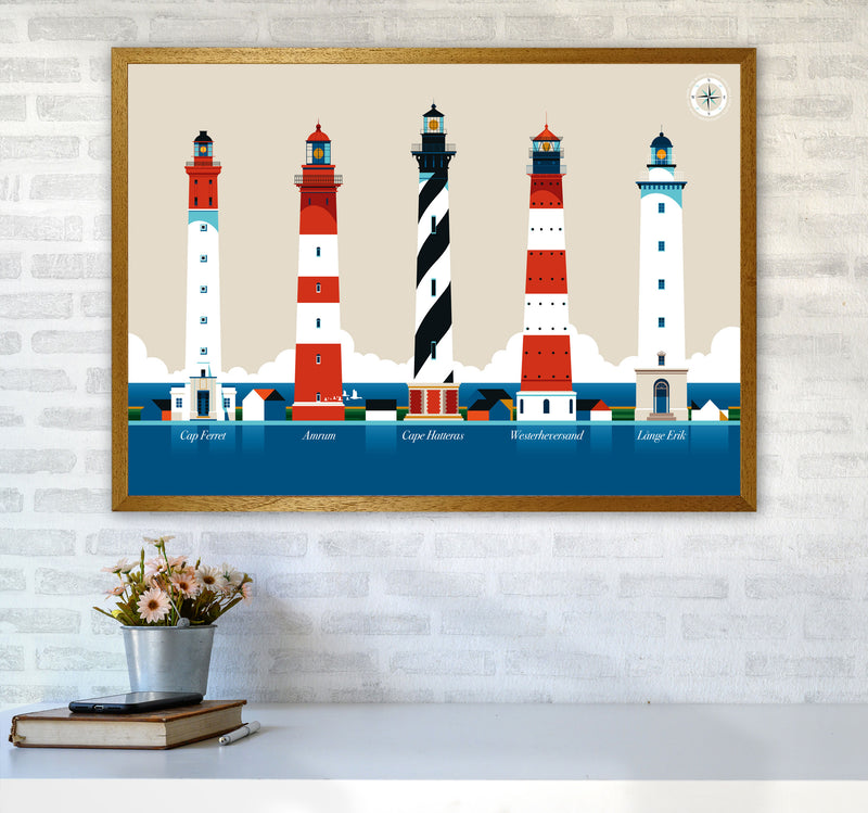 Lighthouse Island 150 Art Print by Bo Lundberg A1 Print Only