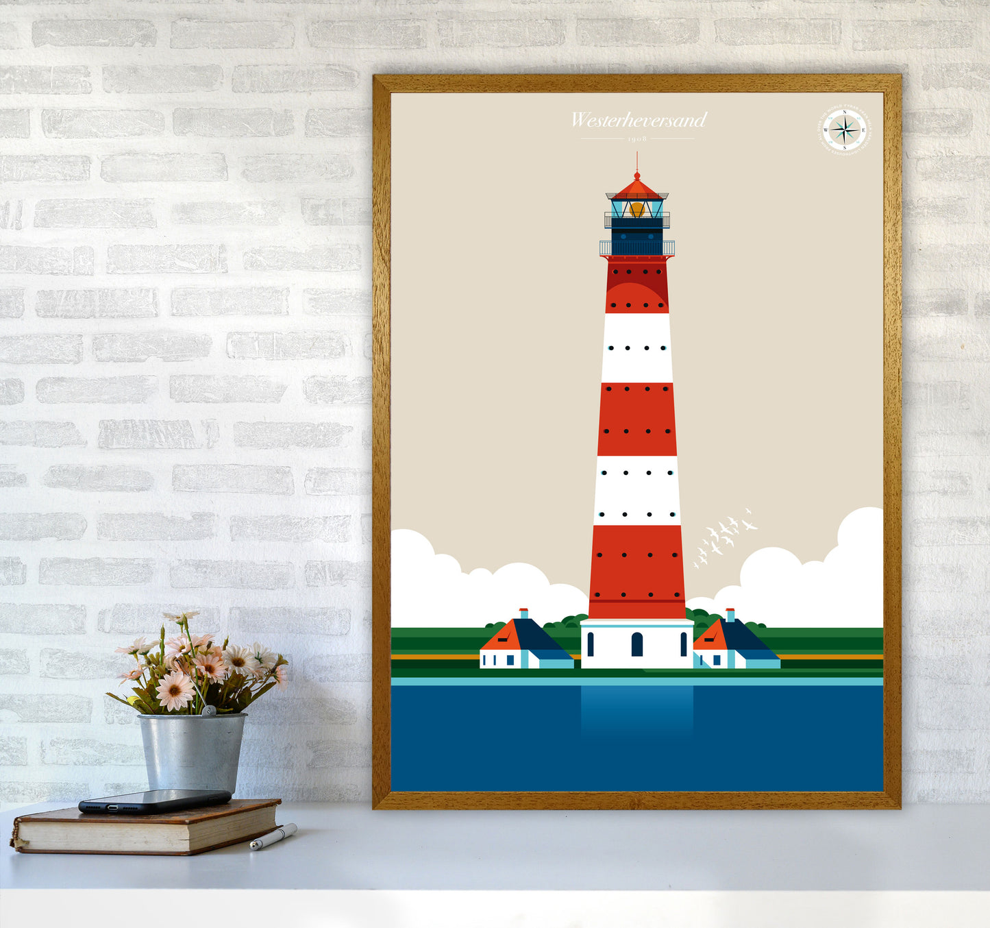 Westerheversand Art Print by Bo Lundberg A1 Print Only