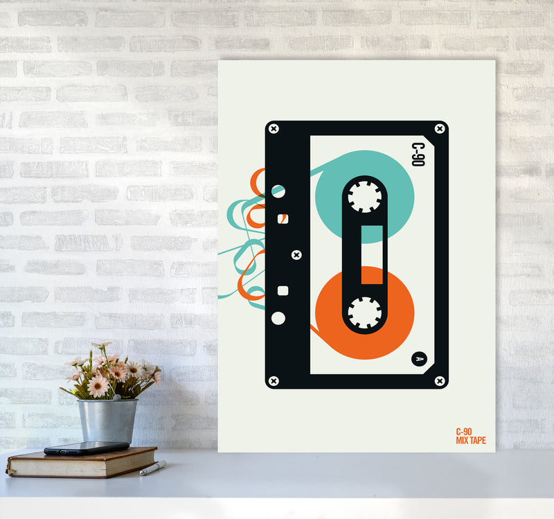 Icons Mixtape Art Print by Bo Lundberg A1 Black Frame