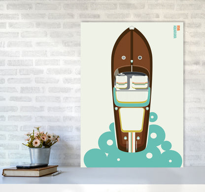 Icons Riva Art Print by Bo Lundberg A1 Black Frame