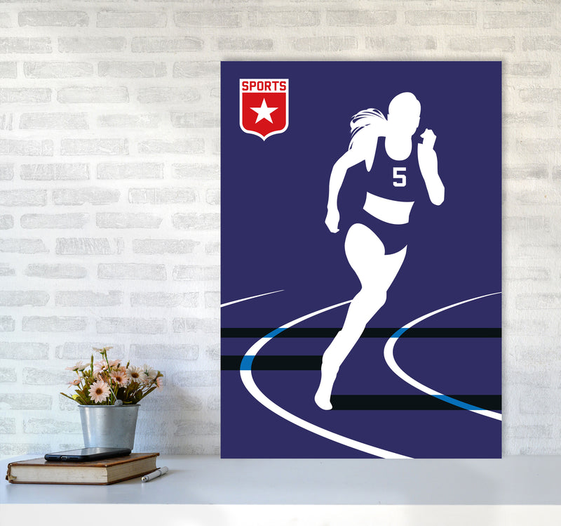 Runner Art Print by Bo Lundberg A1 Black Frame